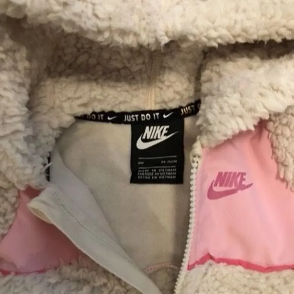 Nike Baby Hooded Sherpa Romper Size 9M